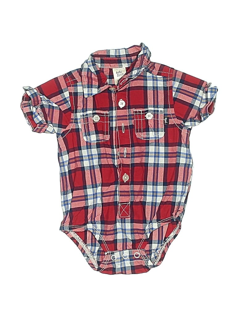 Pre-owned Baby B'gosh Babies' Short Sleeve Onesie In Red