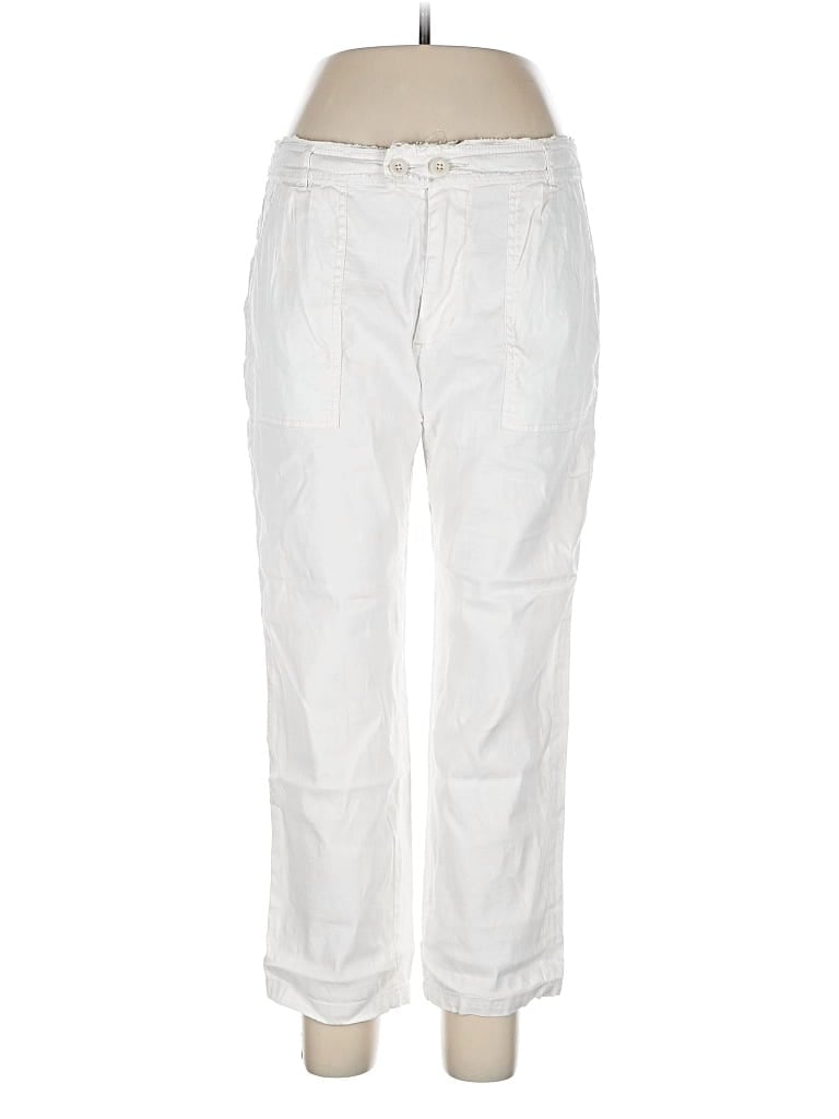 Pre-owned Sundance Linen Pants In White