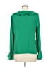 CeCe 100% Polyester Green Long Sleeve Blouse Size M - photo 2