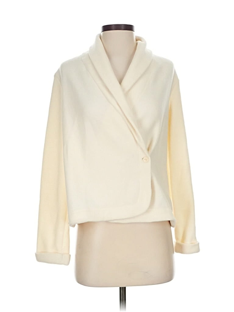 Pre-owned Laurence Tavernier Cardigan Sweater In White