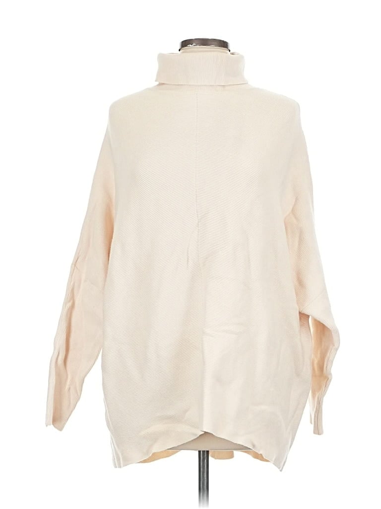 ANRABESS Pre-owned Turtleneck Sweater In White