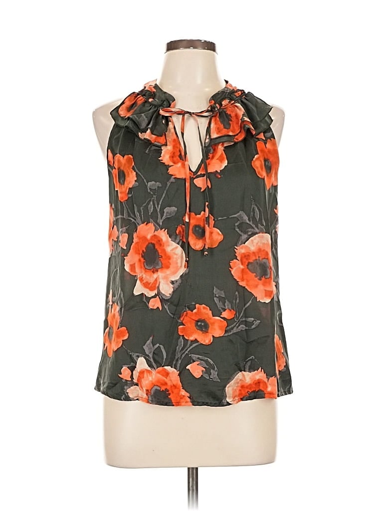 Pre-owned Kenar Sleeveless Blouse In Orange