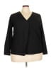 Madison 100% Polyester Polka Dots Black Long Sleeve Blouse Size 2X - photo 1