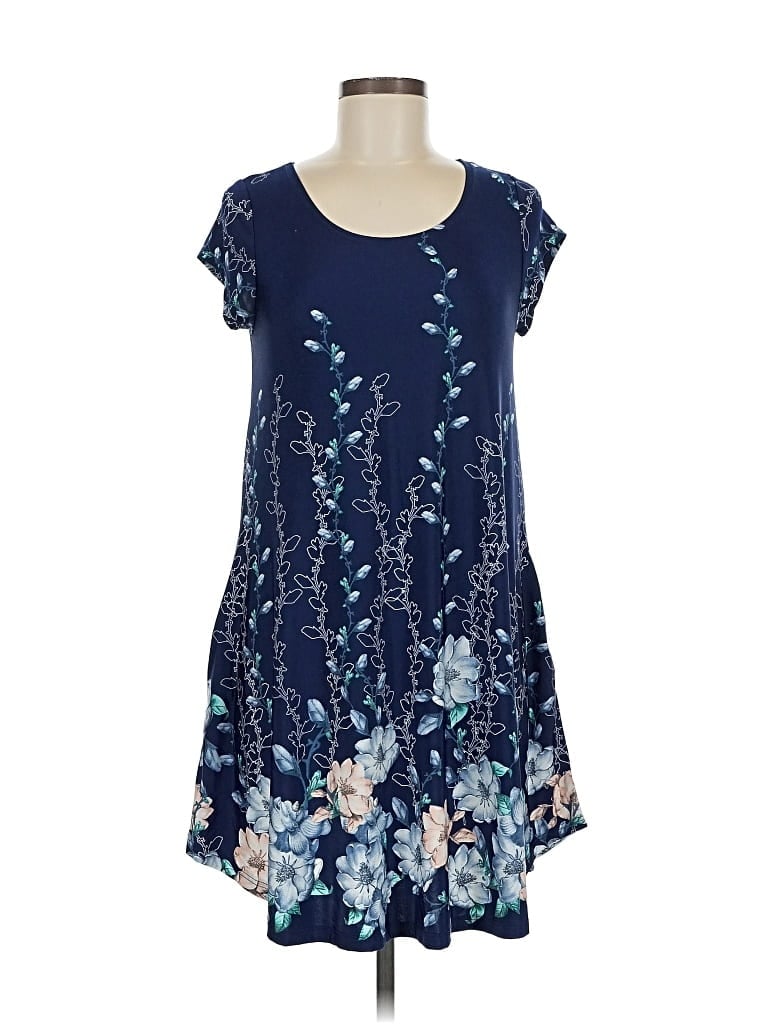 Pre-owned 42 Pops Casual Dress In Blue