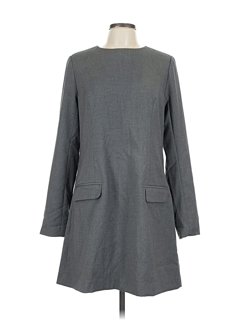 Pre-owned Abercrombie & Fitch Casual Dress In Gray