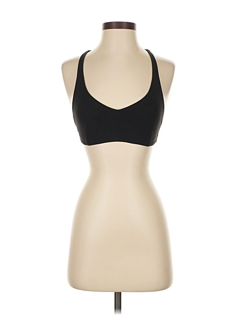 Pre-owned Lululemon Athletica Tank Top Black Halter Neckline Tops