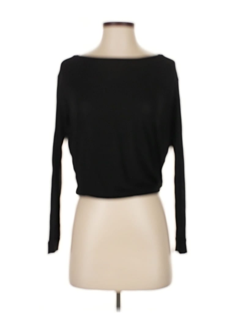 Pre-owned Three Dots Cardigan Sweater In Black