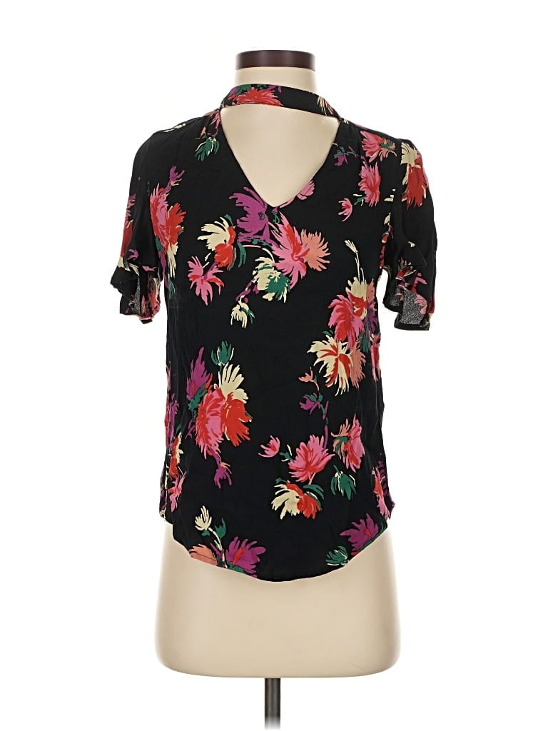 Click to view more detailed imagery on our partner's website Pre-owned Maeve Short Sleeve Blouse In Black