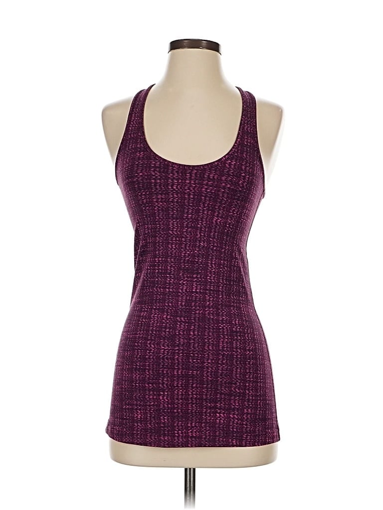 Pre-owned Lululemon Athletica Tank Top Purple Halter Neckline Tops