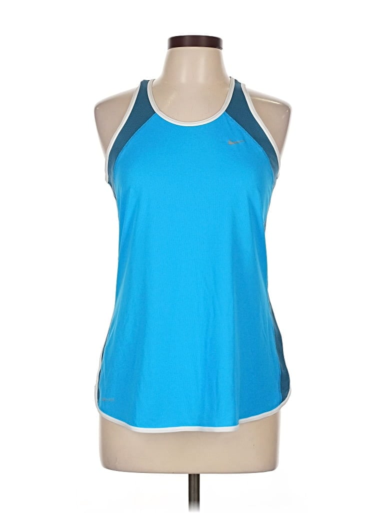 Pre-owned Nike Active Tank Top In Blue