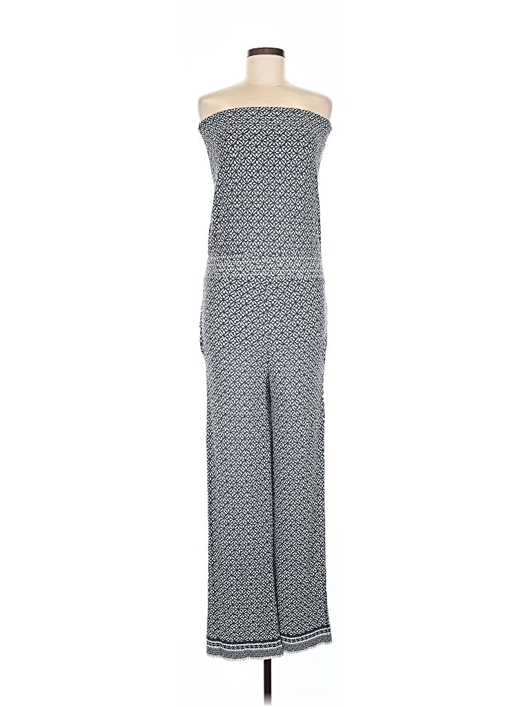 Pre-owned Loft Beach Jumpsuit In Gray