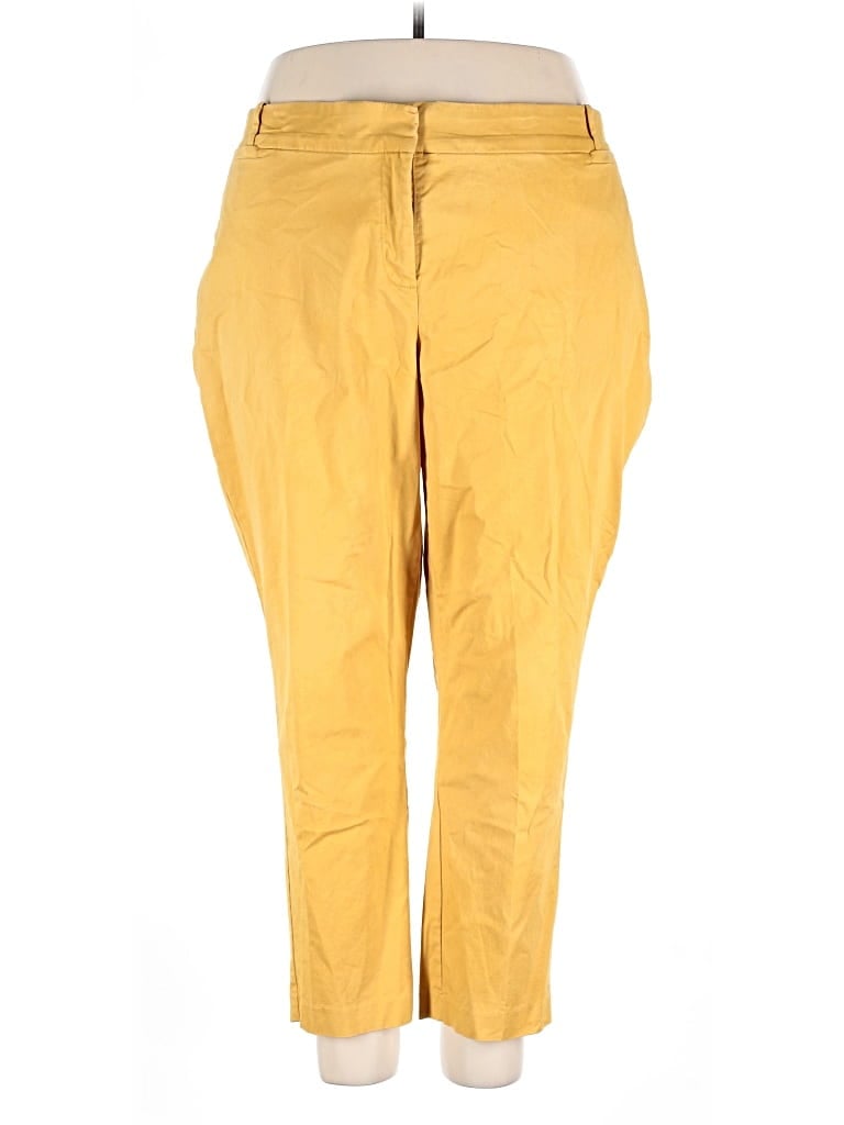 LANE BRYANT Pre-owned Casual Pants In Yellow