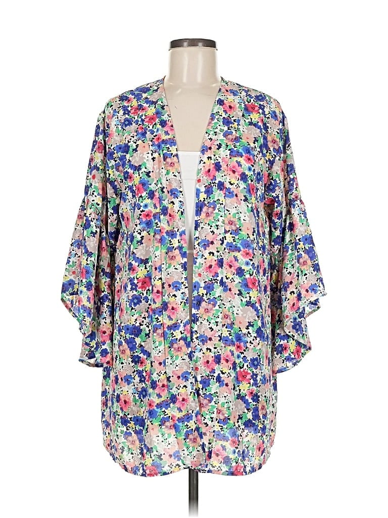 Pre-owned Mi Ami Kimono In Blue