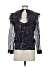 Reiss 100% Viscose Black Long Sleeve Blouse Size 2 - photo 2