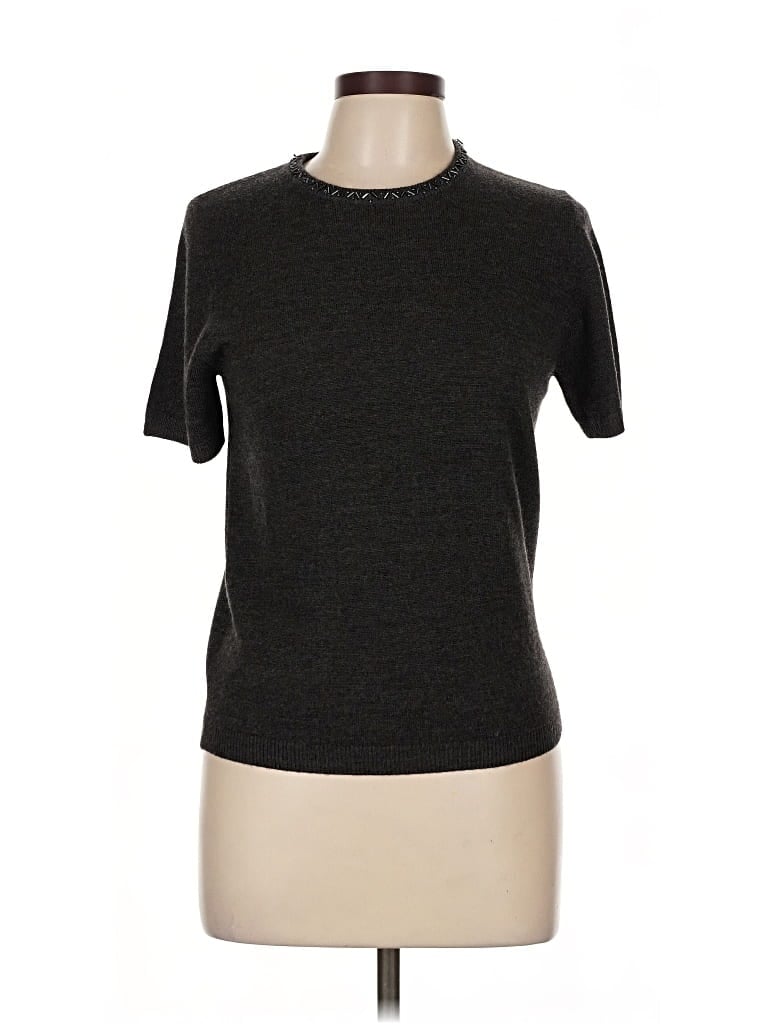 Pre-owned Knitworks Cardigan Sweater In Gray