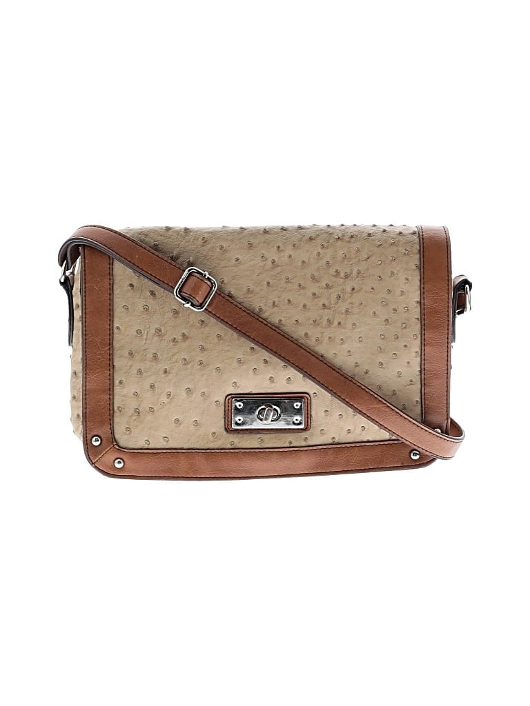 Pre-owned Merona Leather Crossbody Bag In Brown
