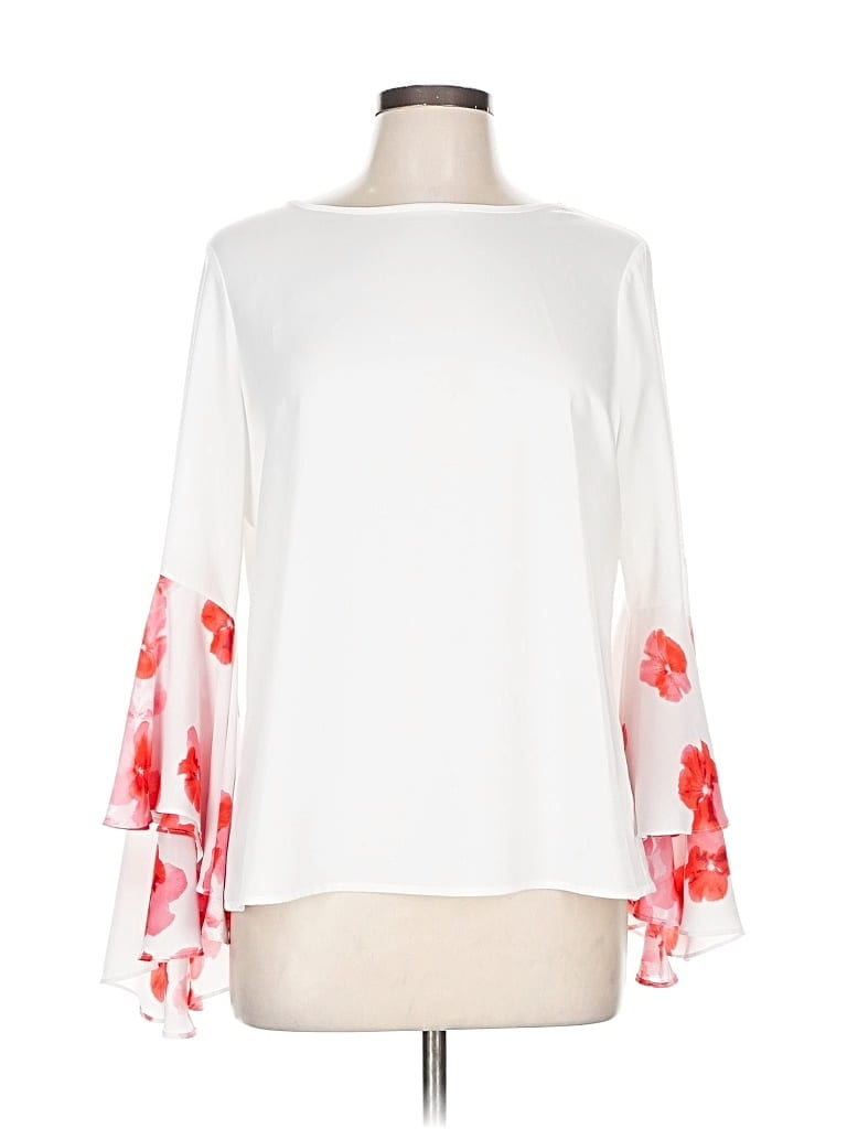 Pre-owned Assorted Brands 3/4 Sleeve T-shirt In White