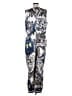 RACHEL Rachel Roy 100% Polyester Graphic Blue Jumpsuit Size 14 - photo 2