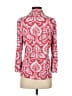 J. McLaughlin Paisley Red 3/4 Sleeve Blouse Size S - photo 2