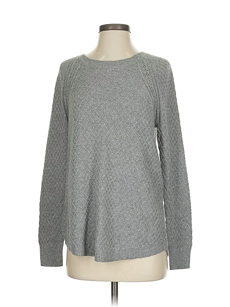 Pre-owned Ann Taylor Loft Pullover Sweater In Gray