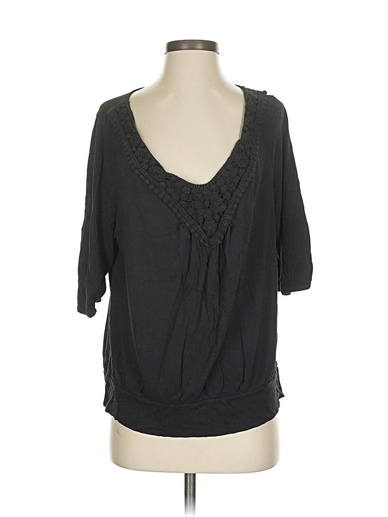 Pre-owned Target Short Sleeve Blouse In Black