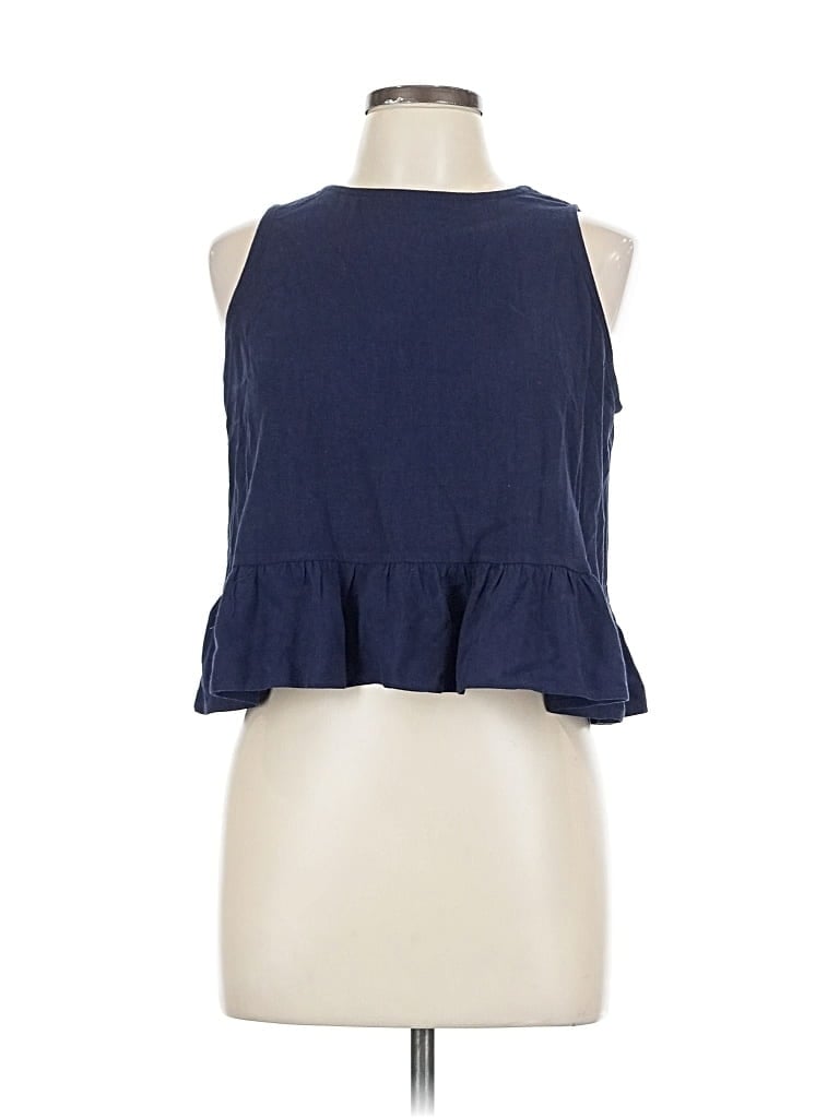 Pre-owned Beachsissi Sleeveless Blouse In Blue