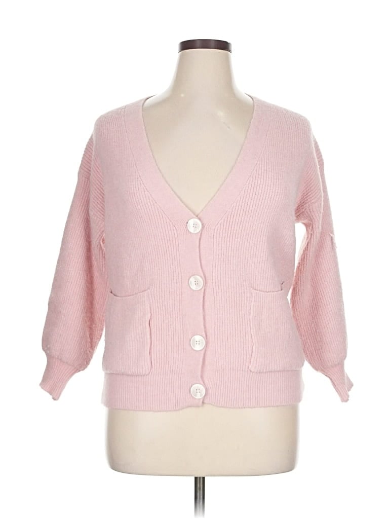Pre-owned Unbranded Cardigan Sweater In Pink