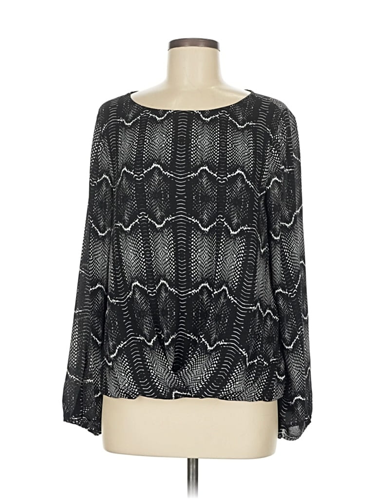 VINCE CAMUTO Pre-owned Long Sleeve Blouse In Black