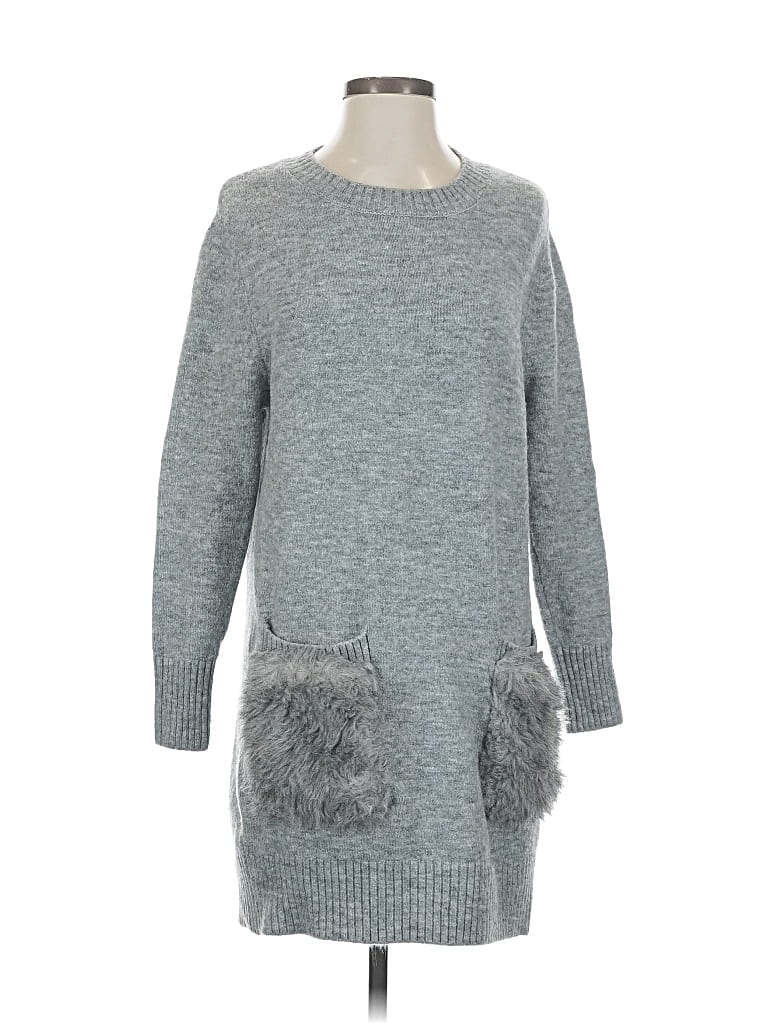 Pre-owned M Magaschoni Pullover Sweater In Gray