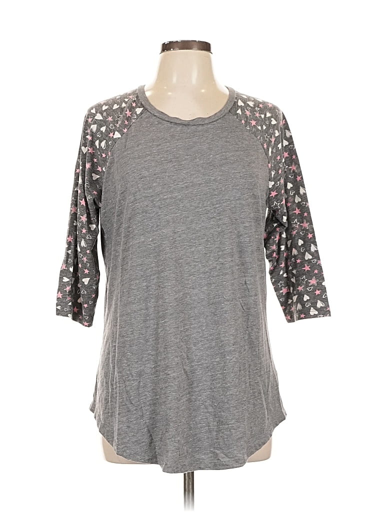 Pre-owned Torrid 3/4 Sleeve T-shirt In Gray