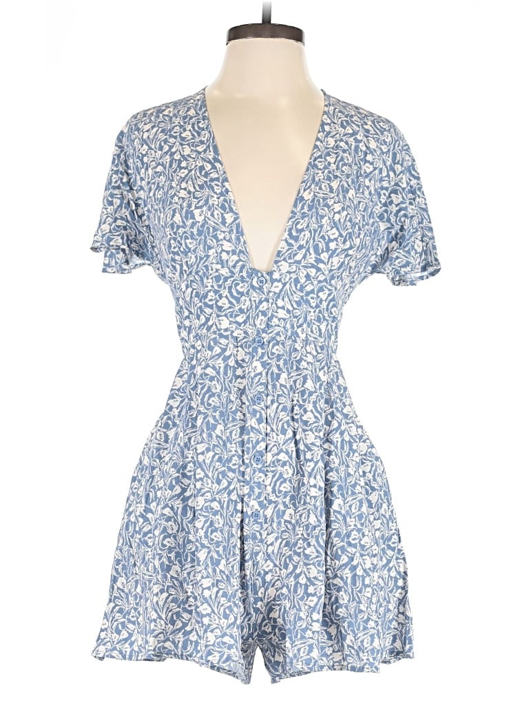 Pre-owned Chelsea28 Romper In Blue