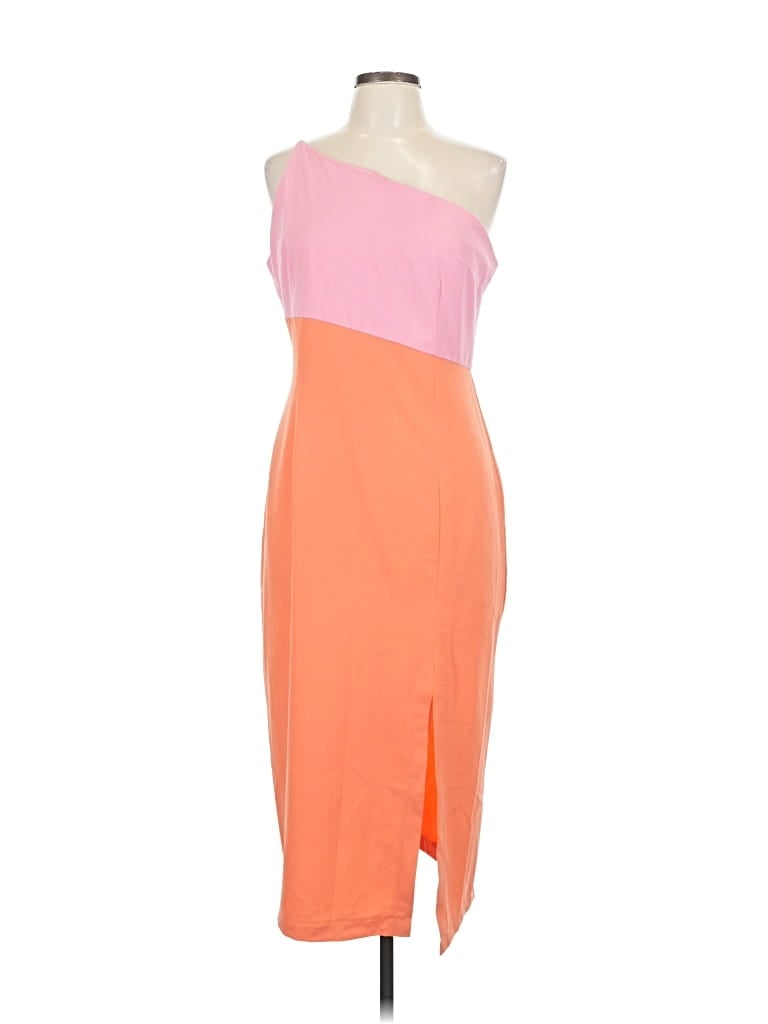 Pre-owned Petal And Pup Cocktail Dress In Orange