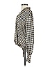 Autres Filles 100% Polyester Houndstooth Ivory Long Sleeve Blouse Size XS - photo 5