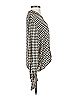 Autres Filles 100% Polyester Houndstooth Ivory Long Sleeve Blouse Size XS - photo 4