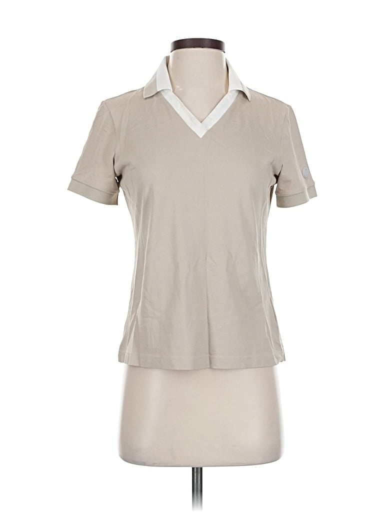 Pre-owned Bogner Short Sleeve Blouse In Brown