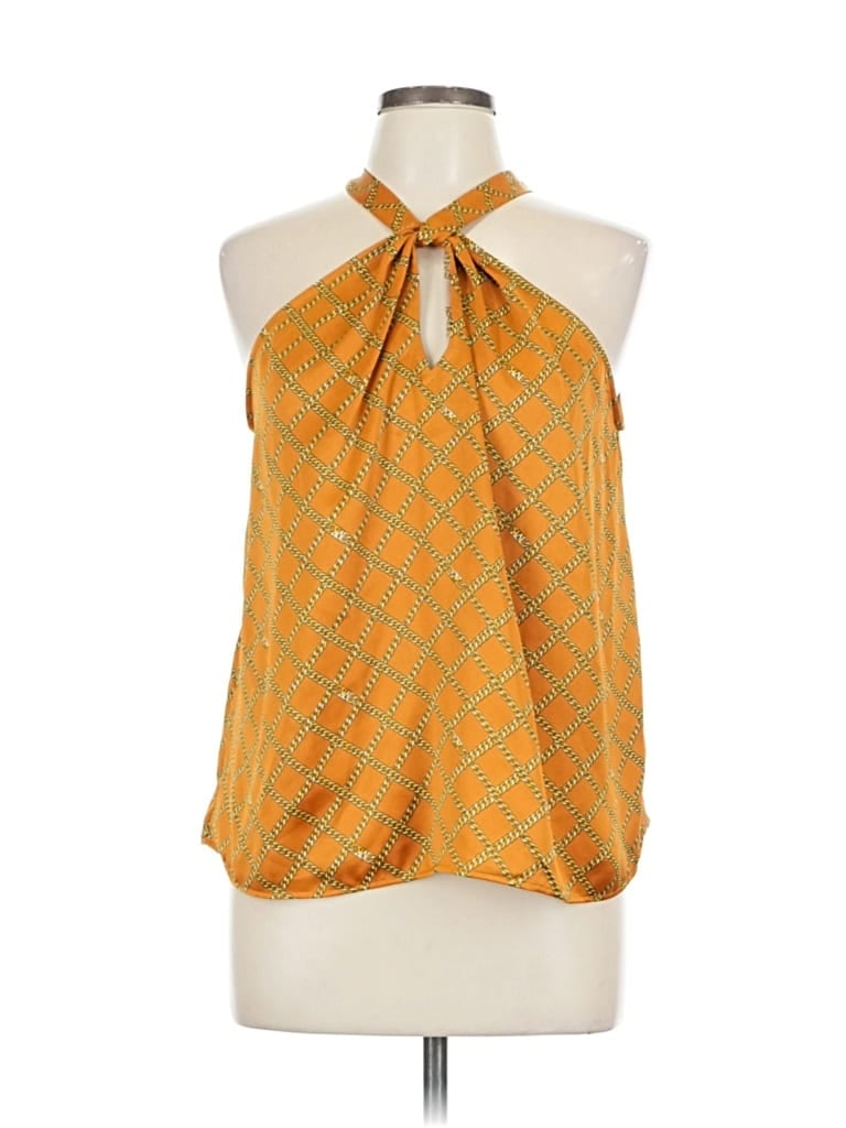 Pre-owned Michael Michael Kors Sleeveless Blouse In Yellow