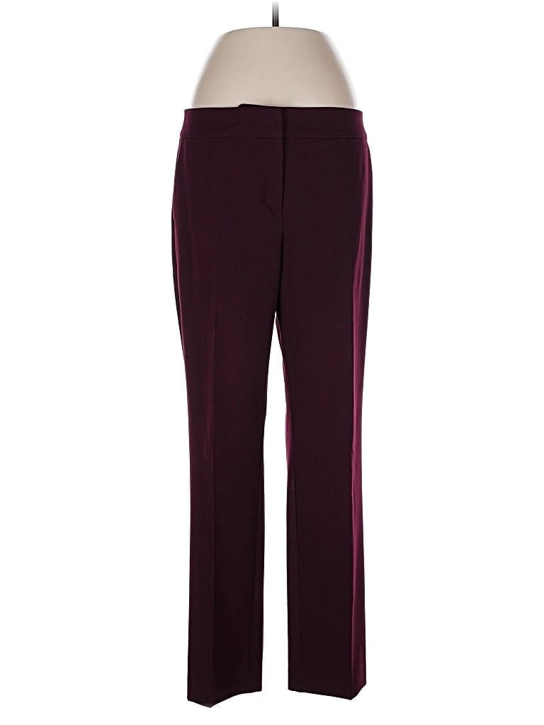 Pre-owned Ann Taylor Factory Dress Pants In Burgundy