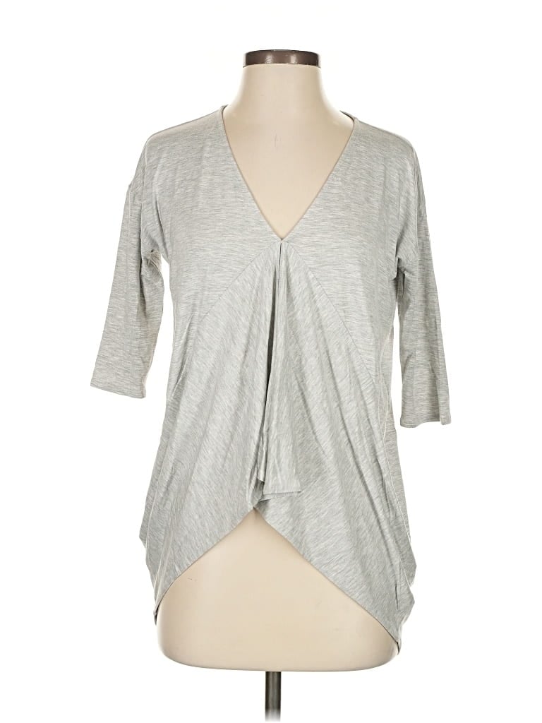 Express 3/4 Sleeve T-shirt In Brown