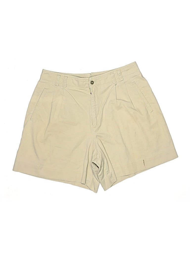Pre-owned Lizsport Khaki Shorts In Brown