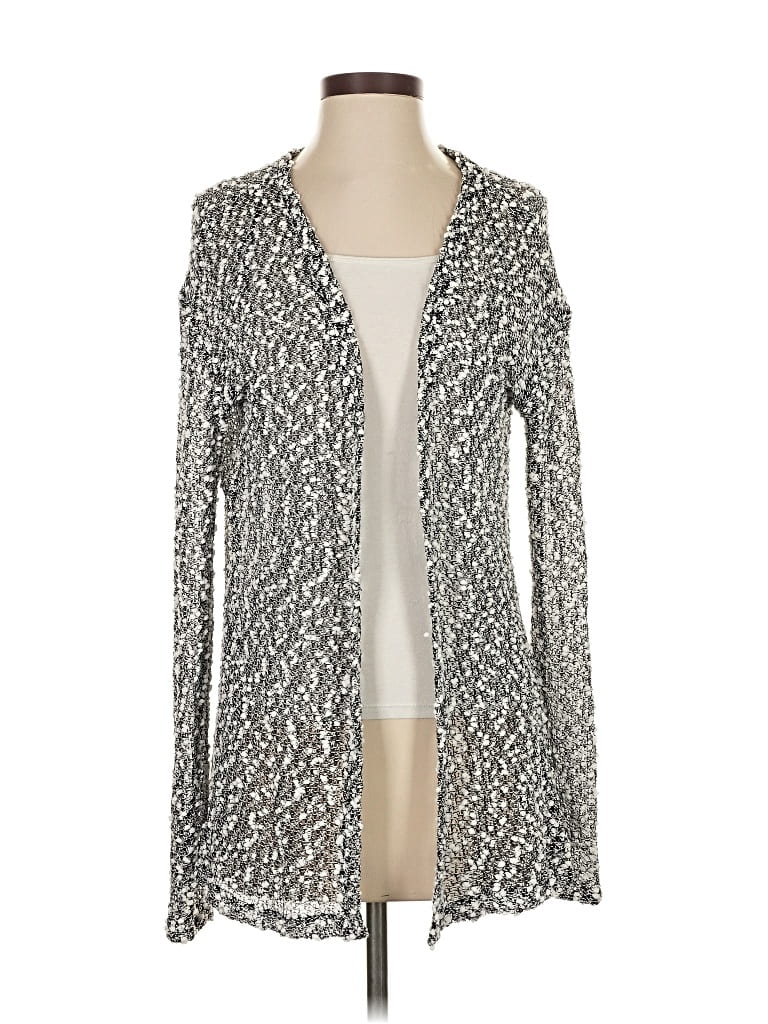 ANDREA JOVINE Pre-owned Cardigan Sweater In Gray