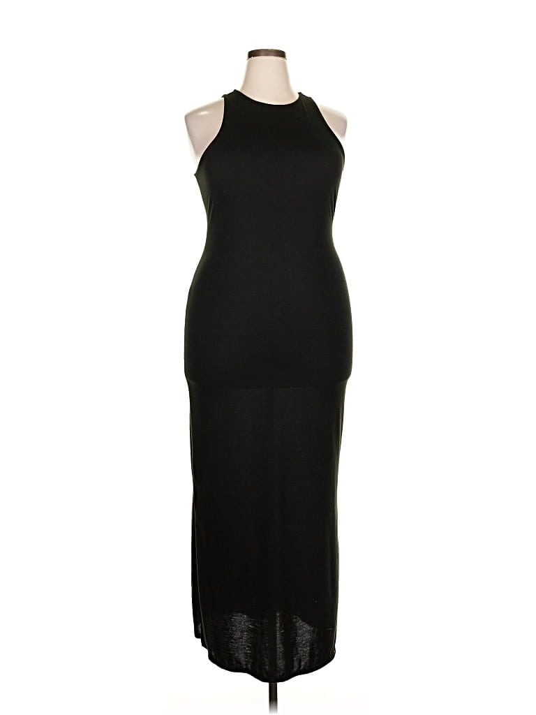 Pre-owned Just Fab Cocktail Dress In Black