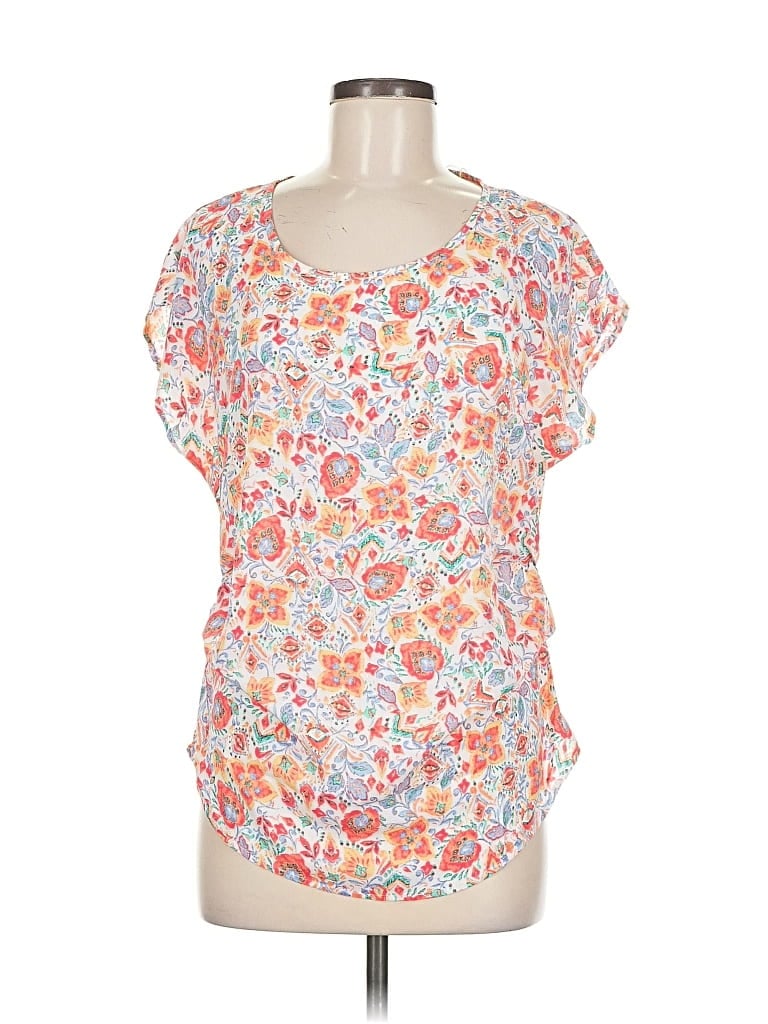 Active Usa Short Sleeve Blouse In White