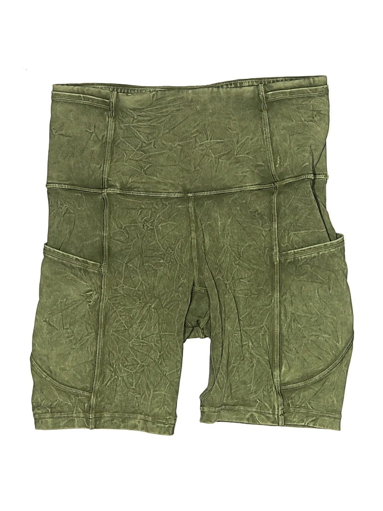 Pre-owned Lululemon Athletica Cargo Shorts In Green