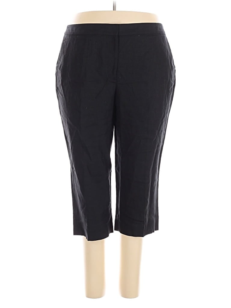 Pre-owned Talbots Linen Pants In Black