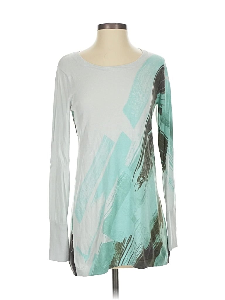 Pre-owned Logo By Lori Goldstein Pullover Sweater In Blue