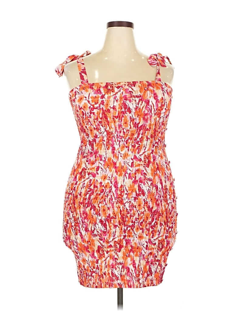 REBDOLLS Pre-owned Sleeveless Top Red Strapless Neckline Tops