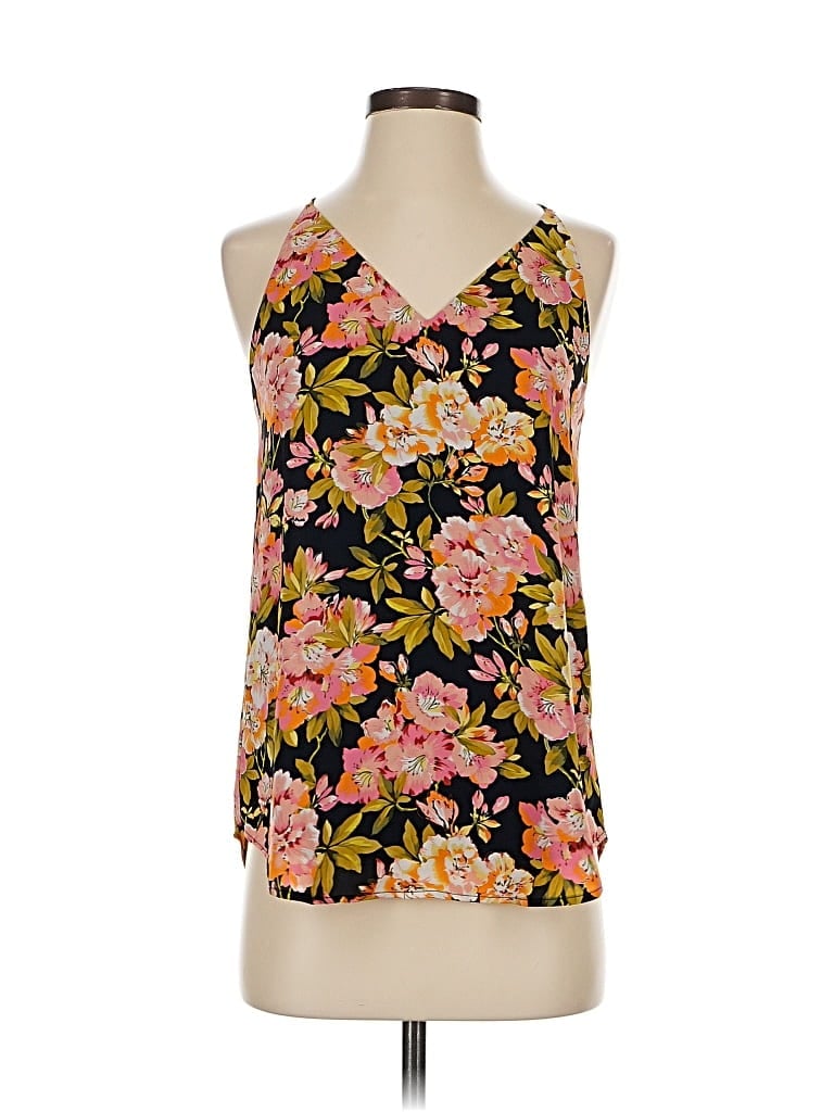 Pre-owned Ann Taylor Loft Sleeveless Blouse In Black