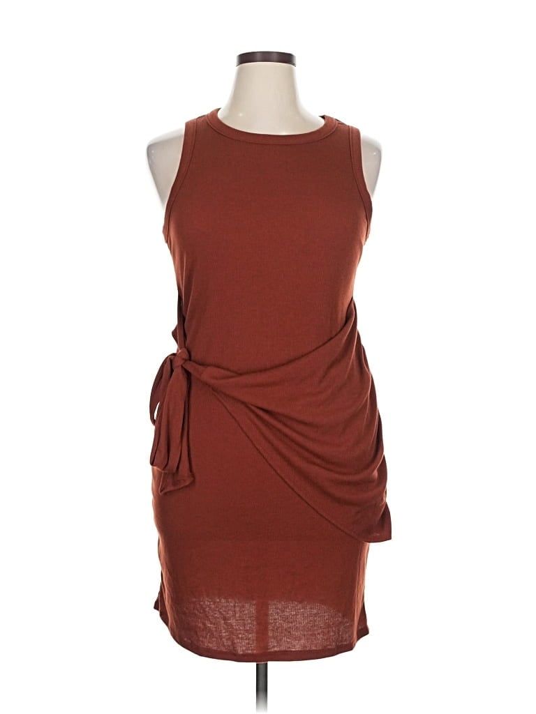 Pre-owned Kaileigh Casual Dress In Brown