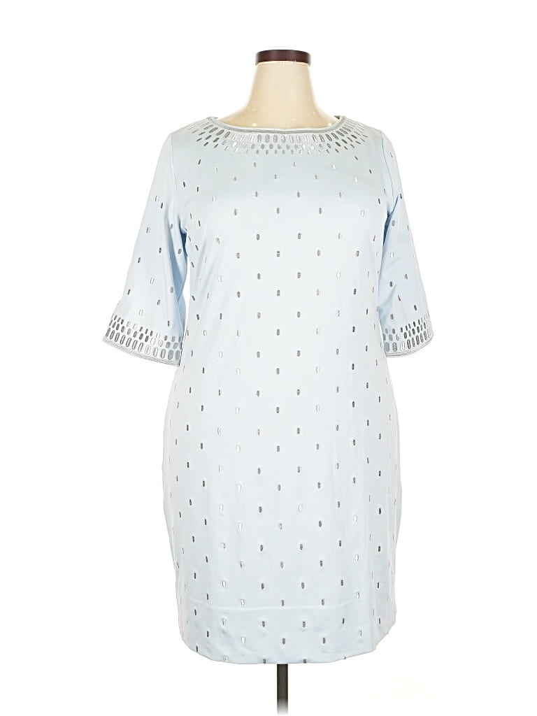 Pre-owned Gretchen Scott Designs Casual Dress In Blue