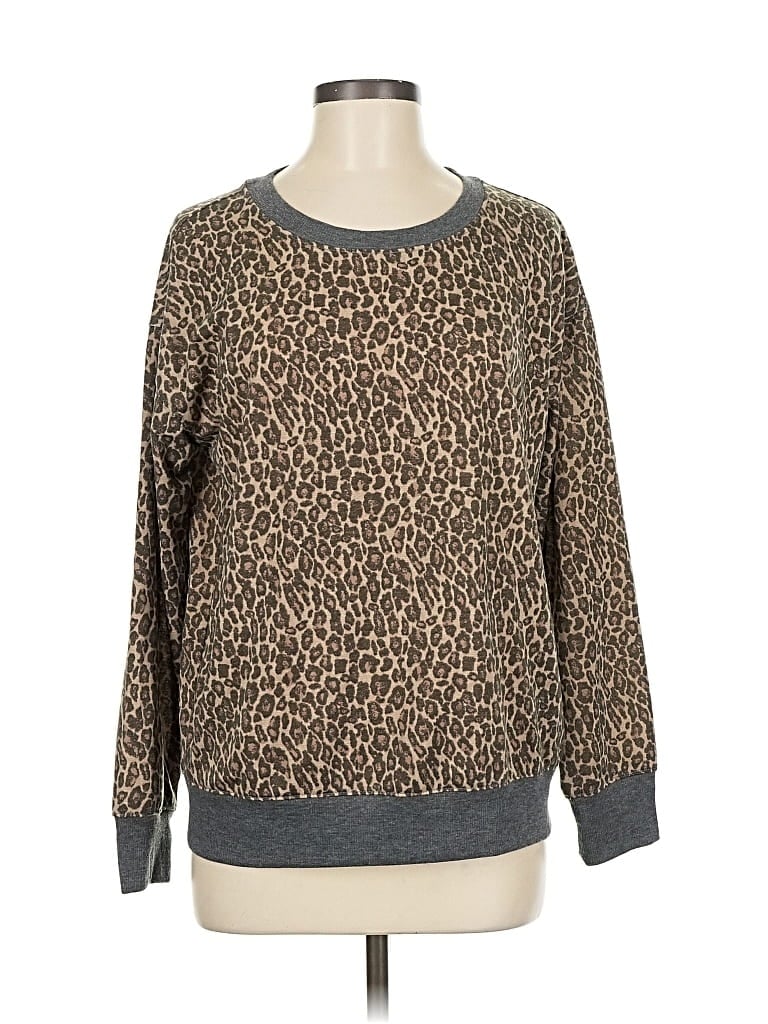 Pre-owned Splendid Pullover Sweater In Brown